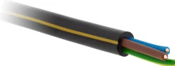New ZENITECH Câble rigide U1000R2V - 3G2,5mm² noir 5m