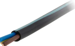 ZENITECH Câble rigide U1000R2V 3G6mm² noir - Vendu au ml