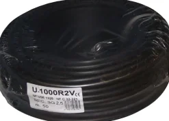 Outlet ELECTRALINE Câble R02V 3G 2,5mm noir 50M