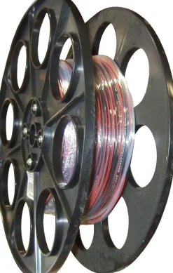 Clearance ELECTRALINE CâbleTrt Hifi 2X0.75 noir et rouge - vendu au mètre