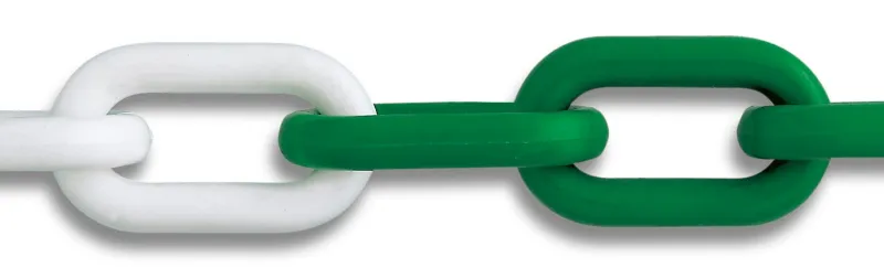 Hot CHAPUIS Chaîne de signalisation vert/blanc Ø8mm - Vendu au mètre