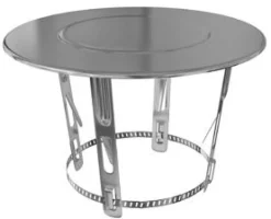Sale TEN Chapeau plat inox n°3 Ø180/200mm