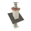 Sale TEN Chapeau plat noir Éco pour flexible Ø150mm