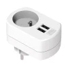 Sale Chargeur USB sur secteur avec 2 USB 3,4A blanc