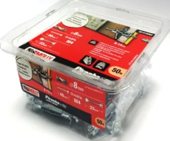 Best STANLEY Chevilles métalliques à expansion Ø4x33mm (x50) + vis M4