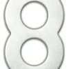 Online Chiffre adhésif N°8 en acier inoxydable H.9,5 cm