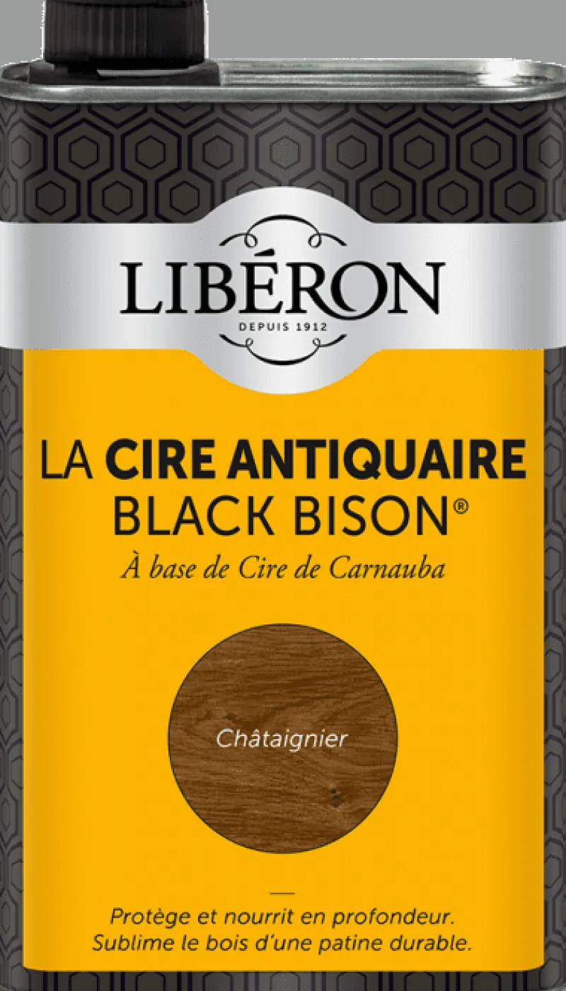 New LIBERON Cire antiquaire Black Bison liquide châtaignier 0,5L LIBÉRON