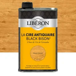 Sale LIBERON Cire antiquaire Black Bison liquide noyer blond 0,5L LIBÉRON