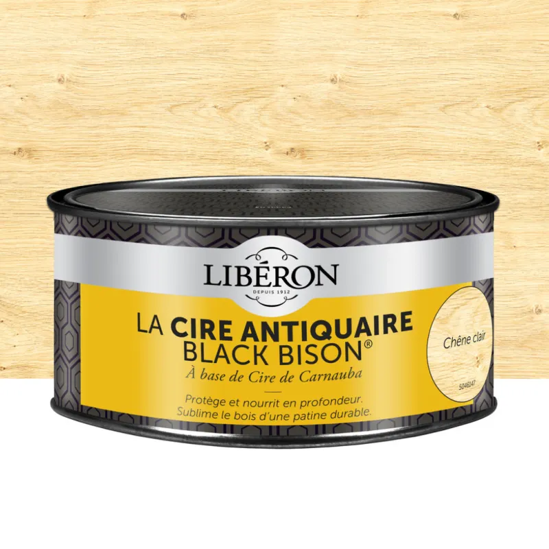 Outlet LIBERON Cire antiquaire Black Bison pâte chêne clair 500 ml LIBÉRON