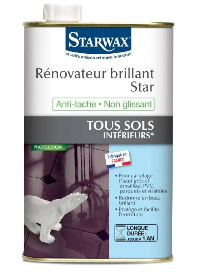 STARWAX Cire protection brillante sols 1L
