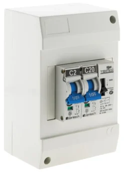 Clearance ZENITECH Coffret chauffe-eau 4 modules équipé 2+20A jour/nuit