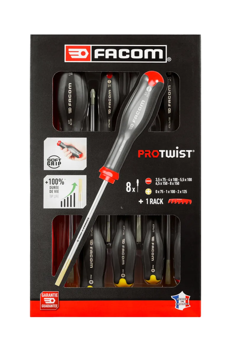 New FACOM Coffret de 8 tournevis Protwist