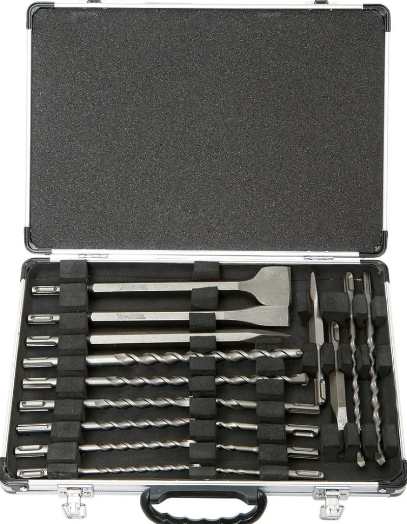 MAKITA Coffret 12 forets et 5 outils burinage SDS-PLUS