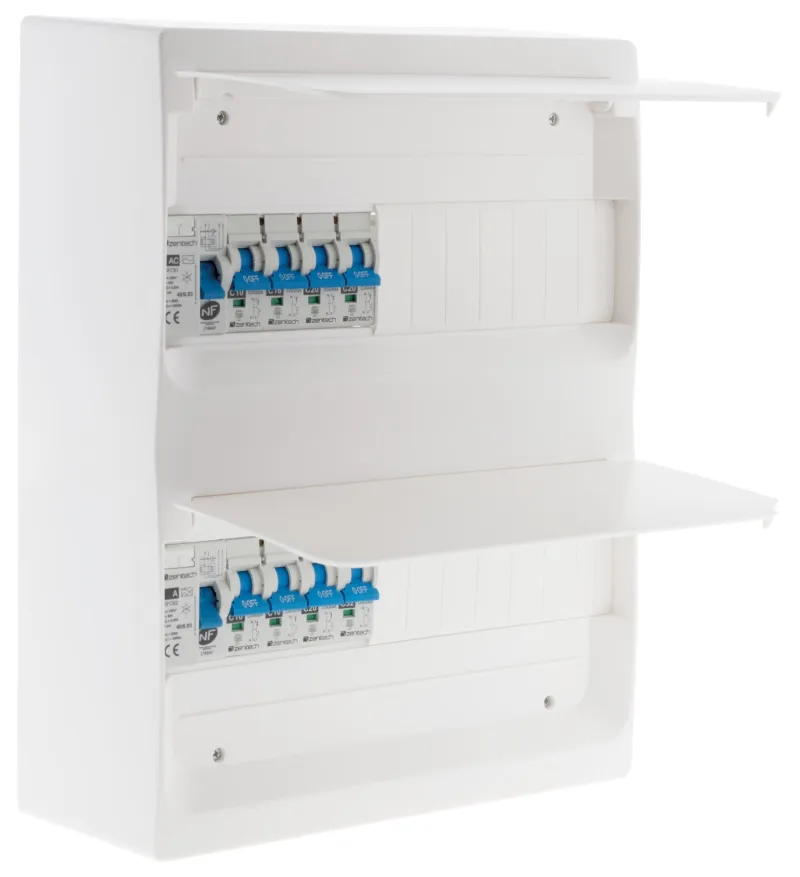 Online ZENITECH Coffret 2 rangées 26 modules équipé blanc