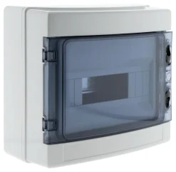 Best ZENITECH Coffret étanche 8 saillie IP65 blanc/gris