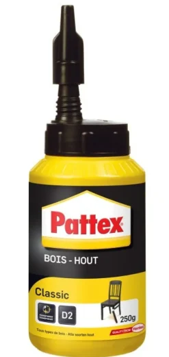 New PATTEX Colle à bois Classic 1 prise progressive 250 g