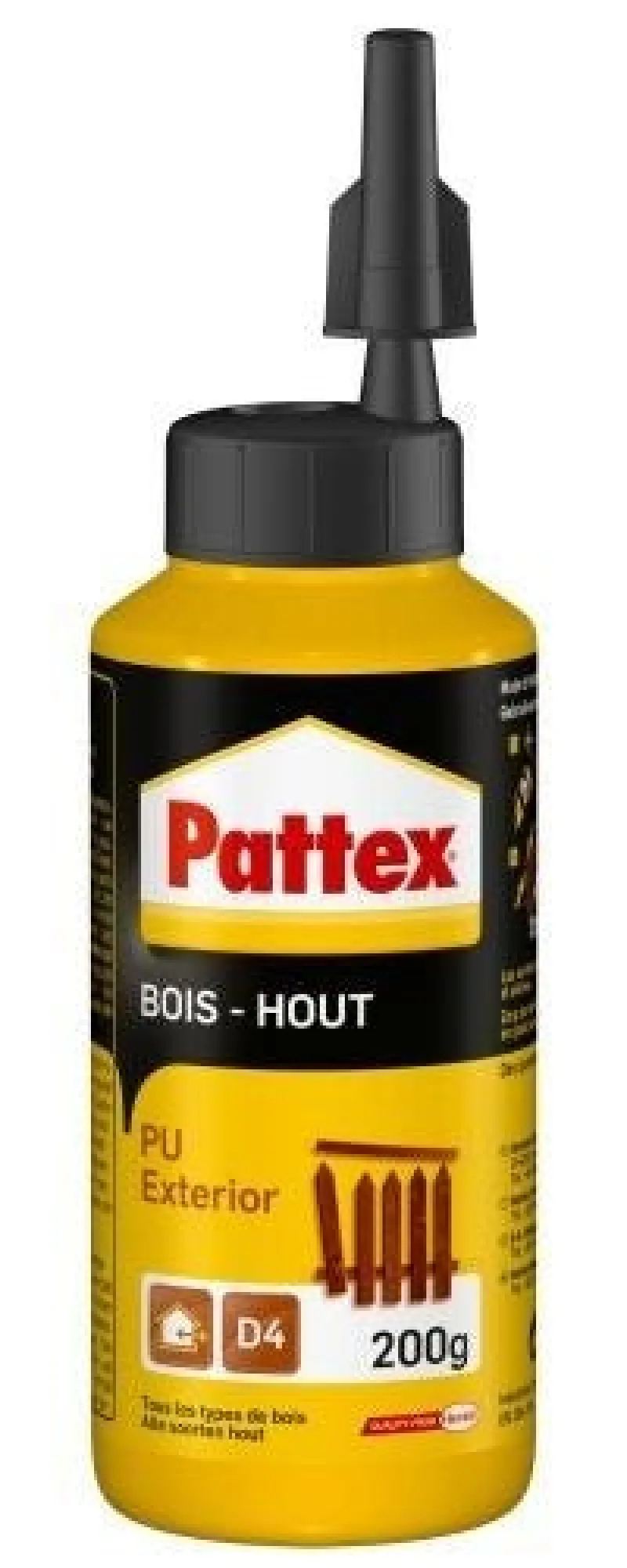 Hot PATTEX Colle à bois PU D4 extérieur 200 g