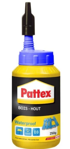 Discount PATTEX Colle à bois Waterproof D3 millieu humide 250g