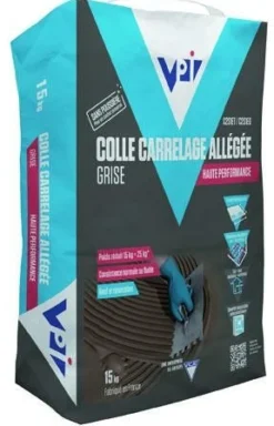 Clearance VPI Colle carrelage allégée grise 15 kg
