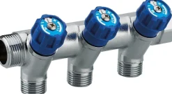 Online NOYON & THIEBAULT Collecteur robinet bleu M-F 20x27 - 3 départs Mâle 15x21