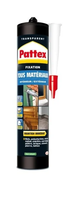New PATTEX Colle de fixation tous matériaux intérieur/extérieur 290g