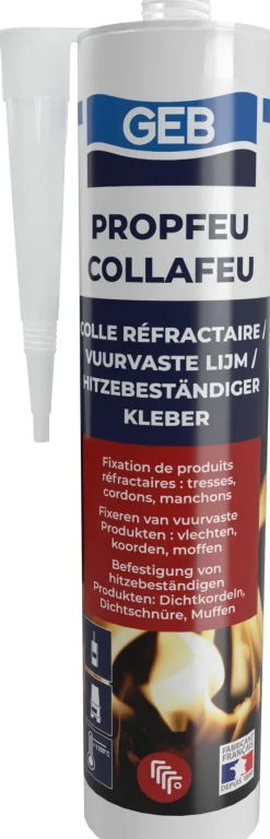 Clearance GEB Colle mastic réfractaire Propfeu Collafeu 310ml