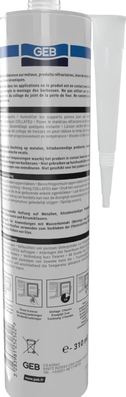 Clearance GEB Colle mastic réfractaire Propfeu Collafeu 310ml