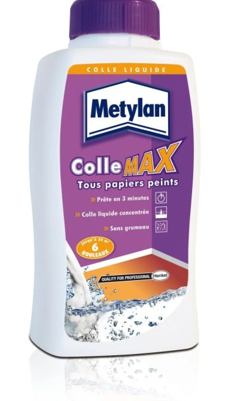 New METYLAN Colle max liquide tous papiers peints 450ml