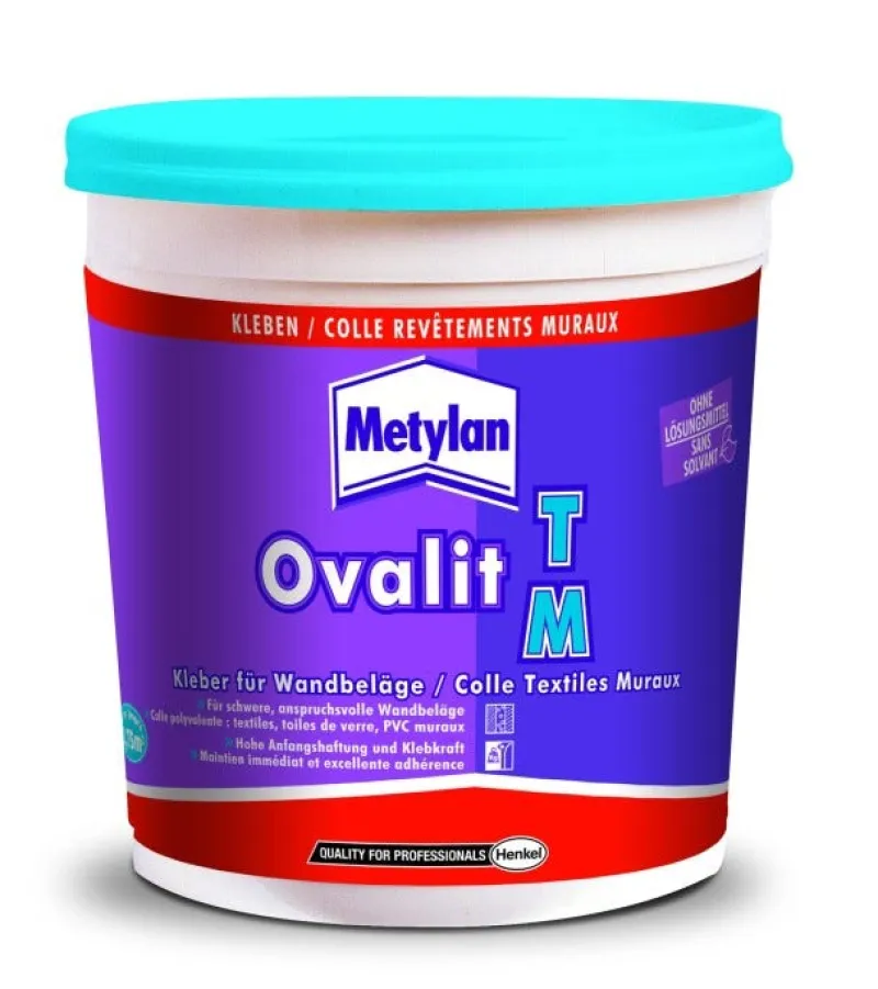 Best METYLAN Colle Ovalit pour textiles muraux pot 750g