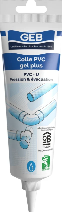 Discount GEB Colle PVC gel plus compatible eau potable 125 ml