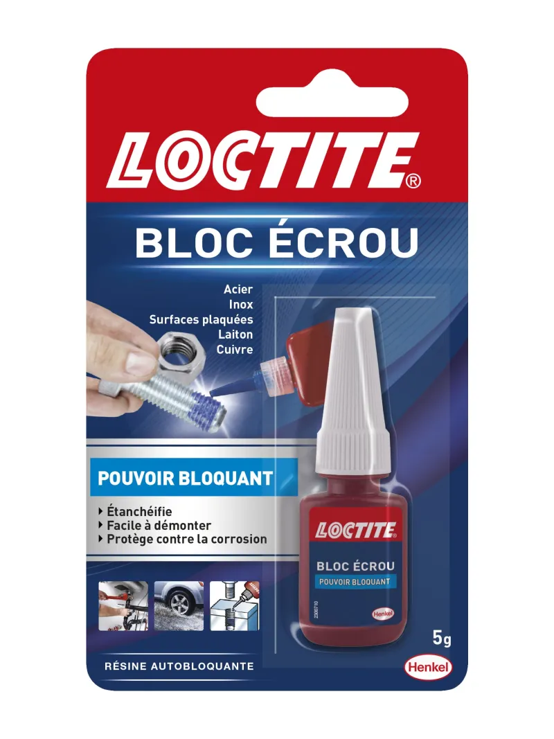 Best LOCTITE Colle résine autoblocante Bloc écrou 5ml