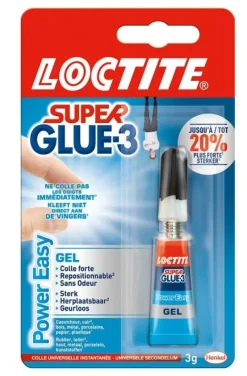 Clearance LOCTITE Colle Super glue 3 Power easy gel tube 3g