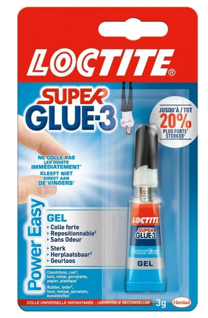 Clearance LOCTITE Colle Super glue 3 Power easy gel tube 3g