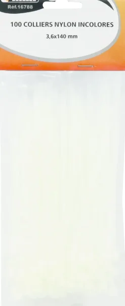 New Collier nylon 3,6x140mm incolore (x100)