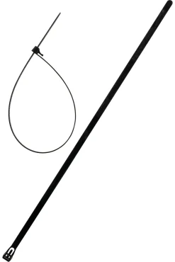 Best ZENITECH 20 colliers réutilisables 7,6x250mm noirs