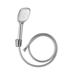 Outlet WIRQUIN Combiné trio Tila 2 jets flexible pvc silver 1m75