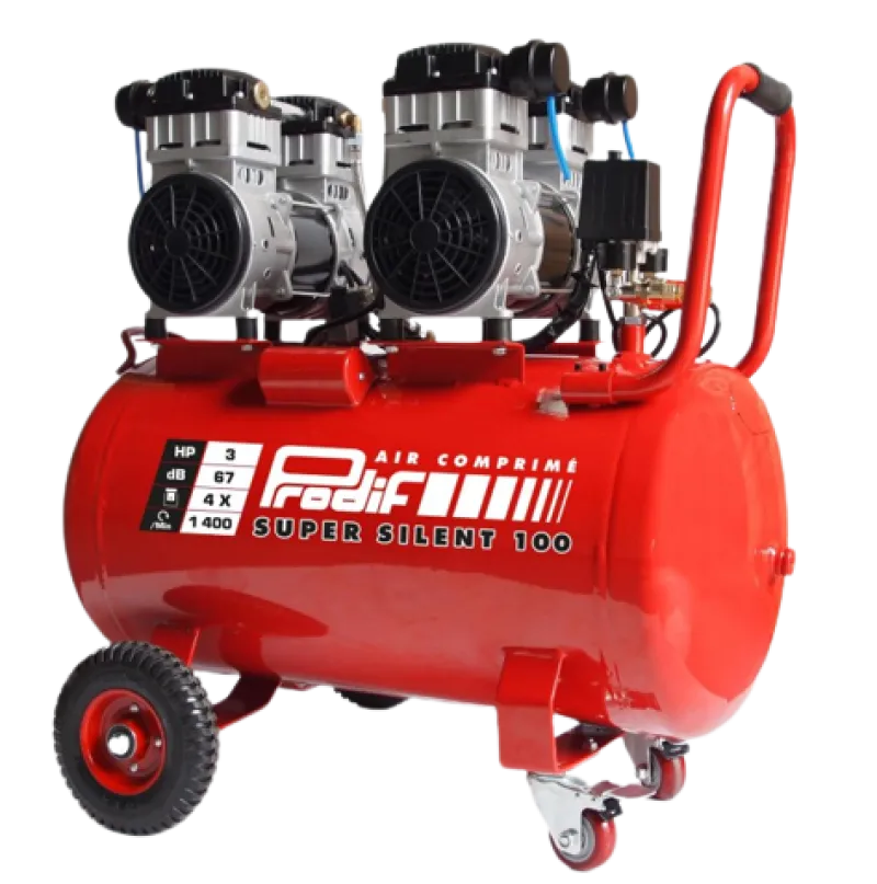 PRODIF Compresseur d'air silencieux 100L 3CV 67 dB