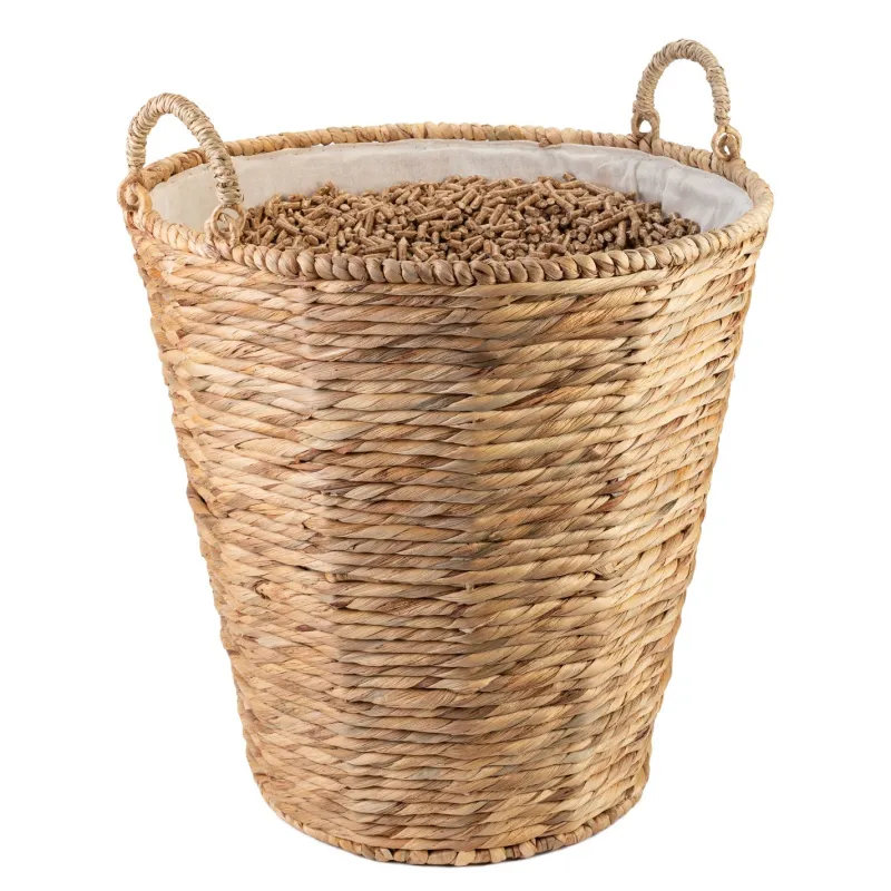Discount Corbeille Mékong en jonc de mer naturel 45x45x46cm