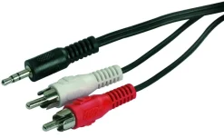 Outlet Cordon audio FPE jack 3.5mm femelle stéréo / 2 RCA mâles