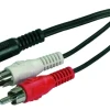 Hot Cordon audio FPE jack 3.5mm mâle stéréo / 2 RCA mâles - 10m