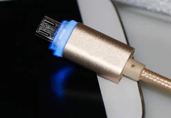 New Cordon FPE micro USB à LED - 1m