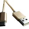 Cordon FPE USB-C doré - 1m