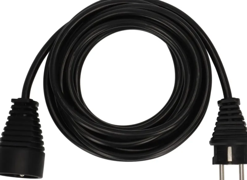 Hot BRENNENSTUHL Cordon prolongateur fiche prise (2P+T 16A/230V) noir 5 M