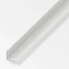 ALFER Cornière 40x40x1,2 PVC blanc 1m