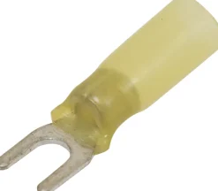 Hot Cosse à fourche isolée thermorétractable jaune M5 (x10)