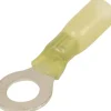 Hot Cosse à oeil isolée thermorétractable jaune M8 (x10)