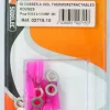 Clearance Cosse à oeil isolée thermorétractable rouge M5 (x10)
