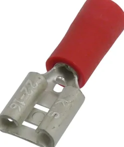 Best Cosse plate femelle isolée rouge 6,3X0,8mm (x10)