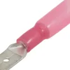 Cosse plate mâle isolée thermo rouge 6,3x0,8mm (x10)