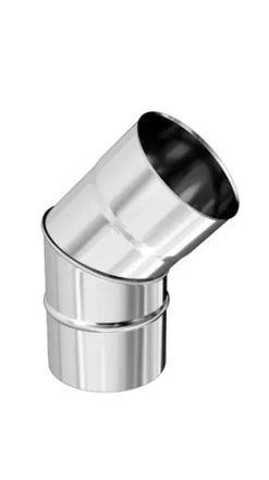 TEN Coude BR45° 2 parties inox 304 Ø180mm